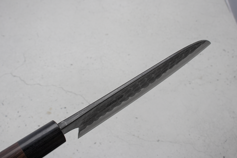 Akifusa Santoku (All purpose Knife) 170mm, Super Blue Steel, Suminagashi