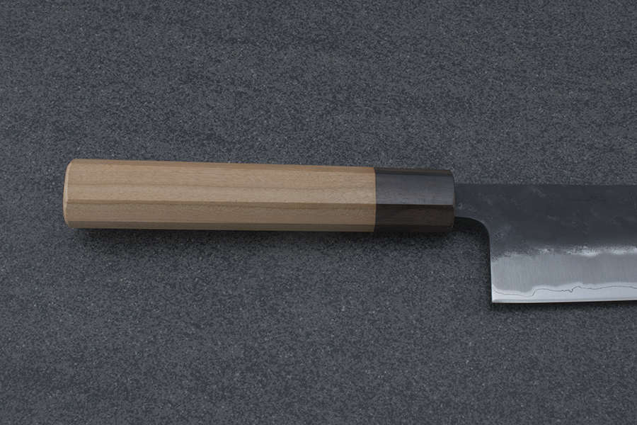 Hitohira Futana Gyuto (Chefs Knife) Kuro, Nashiji, 240mm