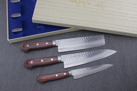 Hitohira HG Knife Set (Gyuto, Nakiri, Petty)