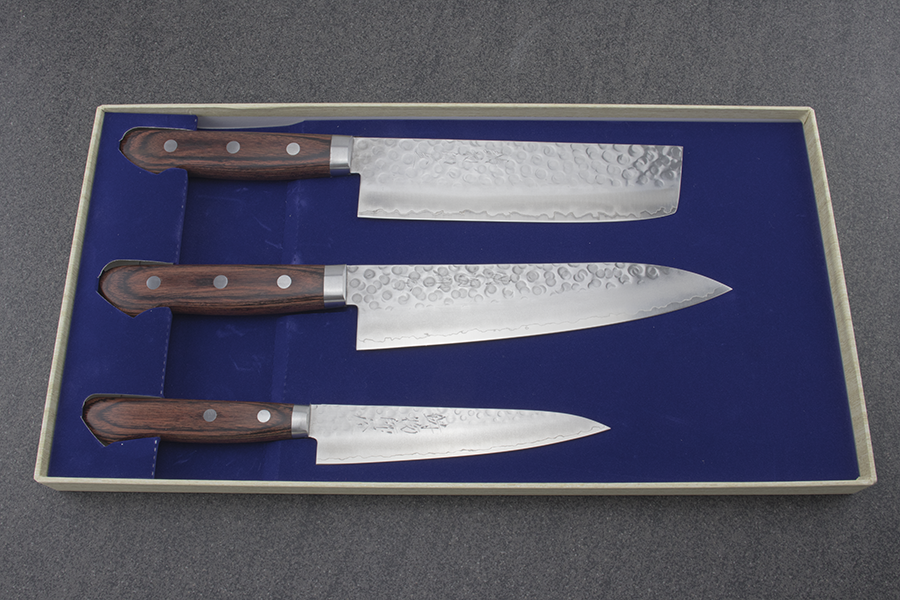 Hitohira HG Knife Set (Gyuto, Nakiri, Petty)