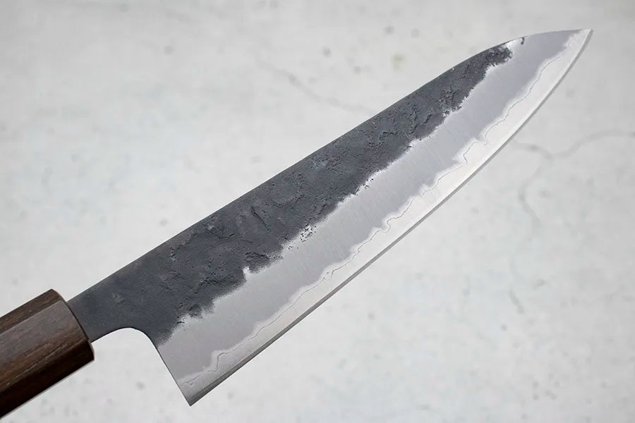 Hitohira Futana Gyuto (Chefs Knife) Kuro, Nashiji, 180mm: