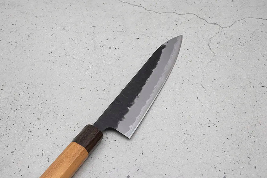 Hitohira Futana Gyuto (Chefs Knife) Kuro, Nashiji, 180mm: