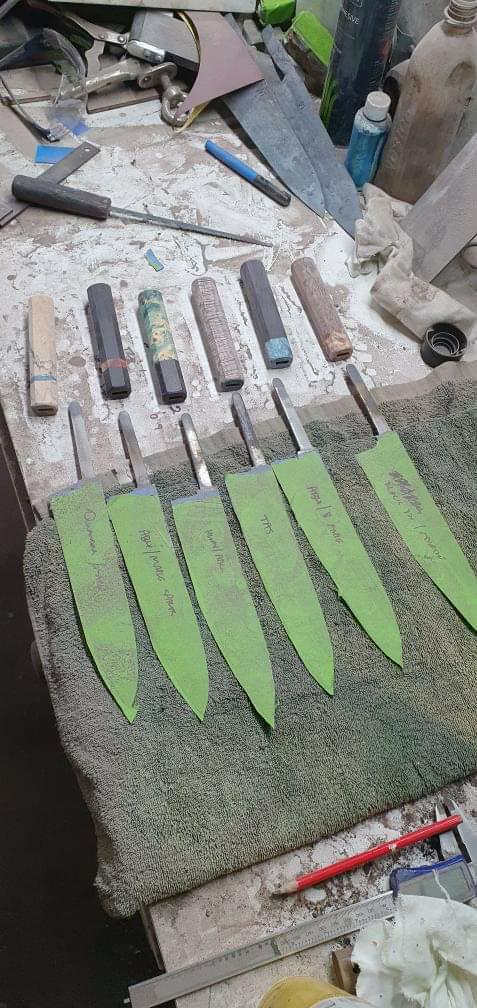 Japanese knives, hand made, custom, chef knife, Australian knife, brook turner, ohishi knives, ohishi