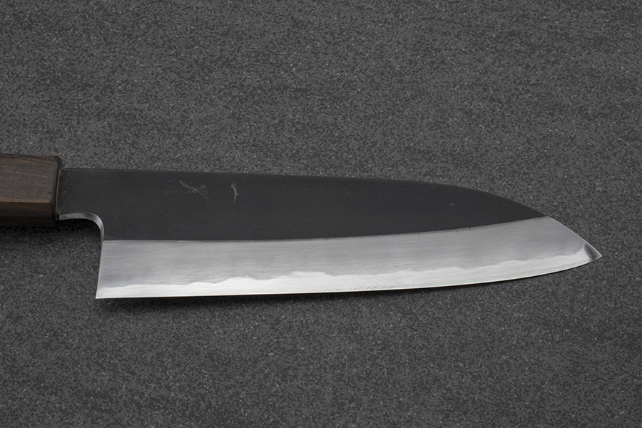 Hitohira, Kikuchiyo x Kyuzo, Santoku (All purpose Knife), White #2 Kurouchi 180mm