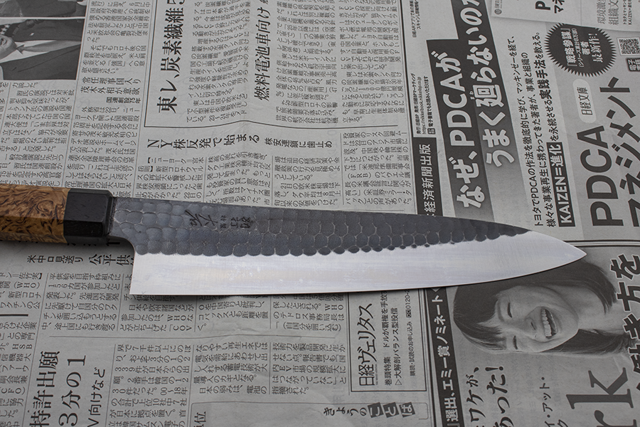 Ohishi x Brook Turner Gyuto (Chefs Knife) Blue Steel #2, 210mm No.4