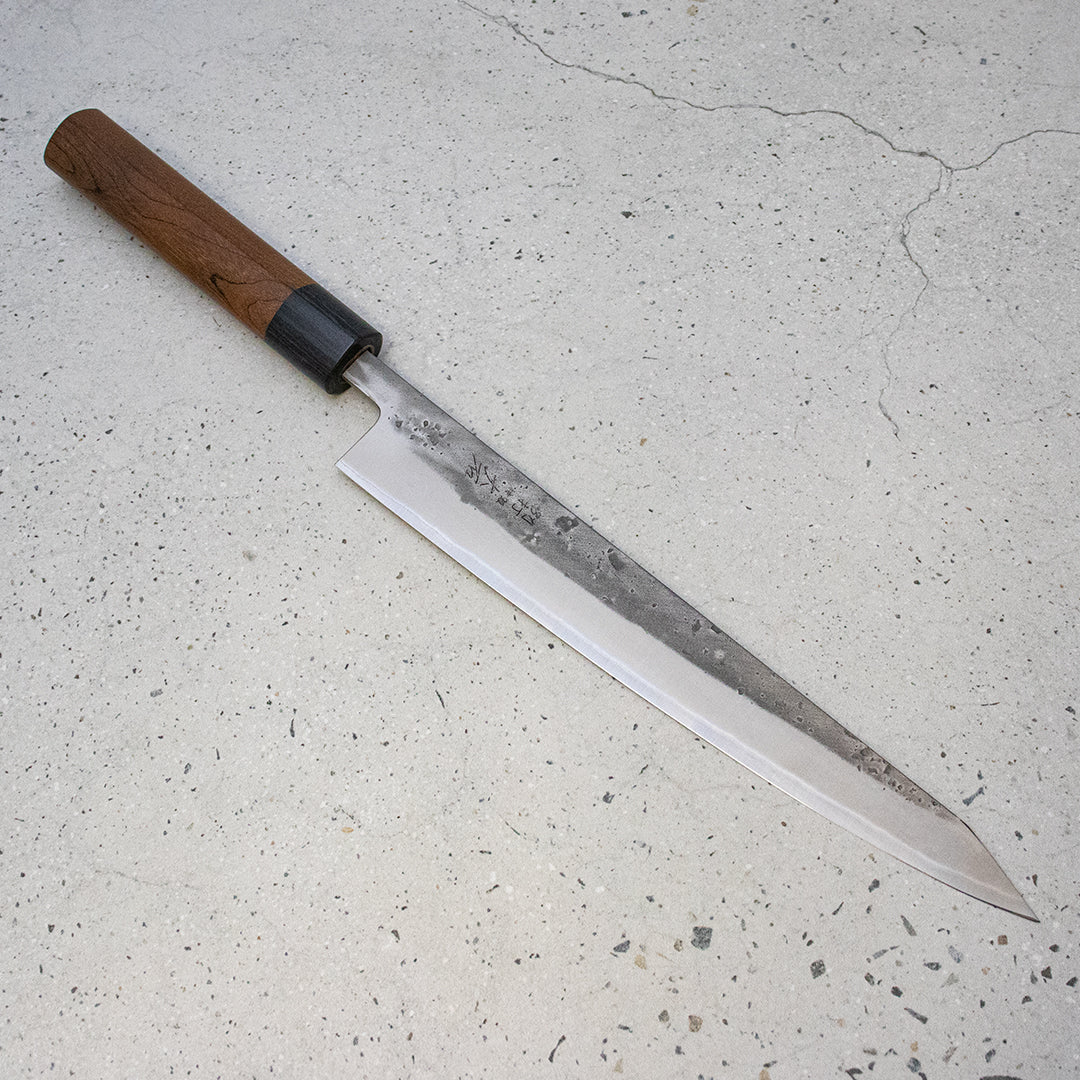 Ohishi Sujihiki (Carving Knife) Blue Steel #2 Nashiji, 240mm