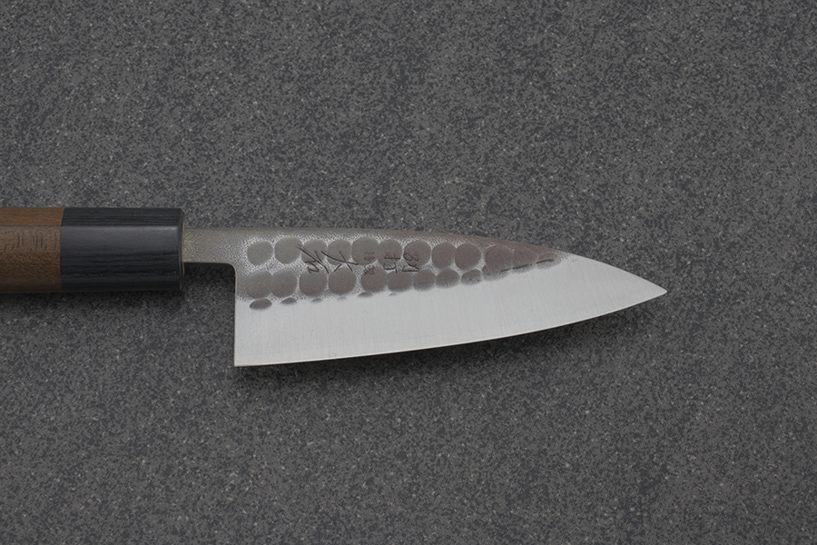 Ohishi Ajikiri (Fish Filleting Knife) Blue Steel #2, Kuro, 105mm