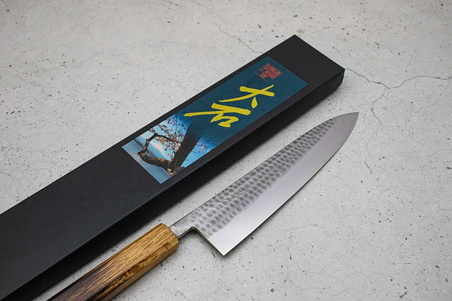 Ohishi knives, Japanese knives, santoku, gyuto, petty, sld steel