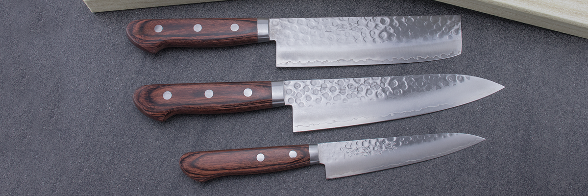 Hitohira HG Knife Set (Gyuto, Nakiri, Petty)