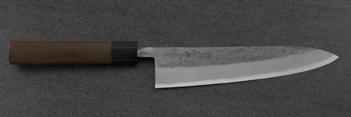 Ohishi Gyuto (Chefs Knife) Blue Steel #2, Nashiji, 210mm