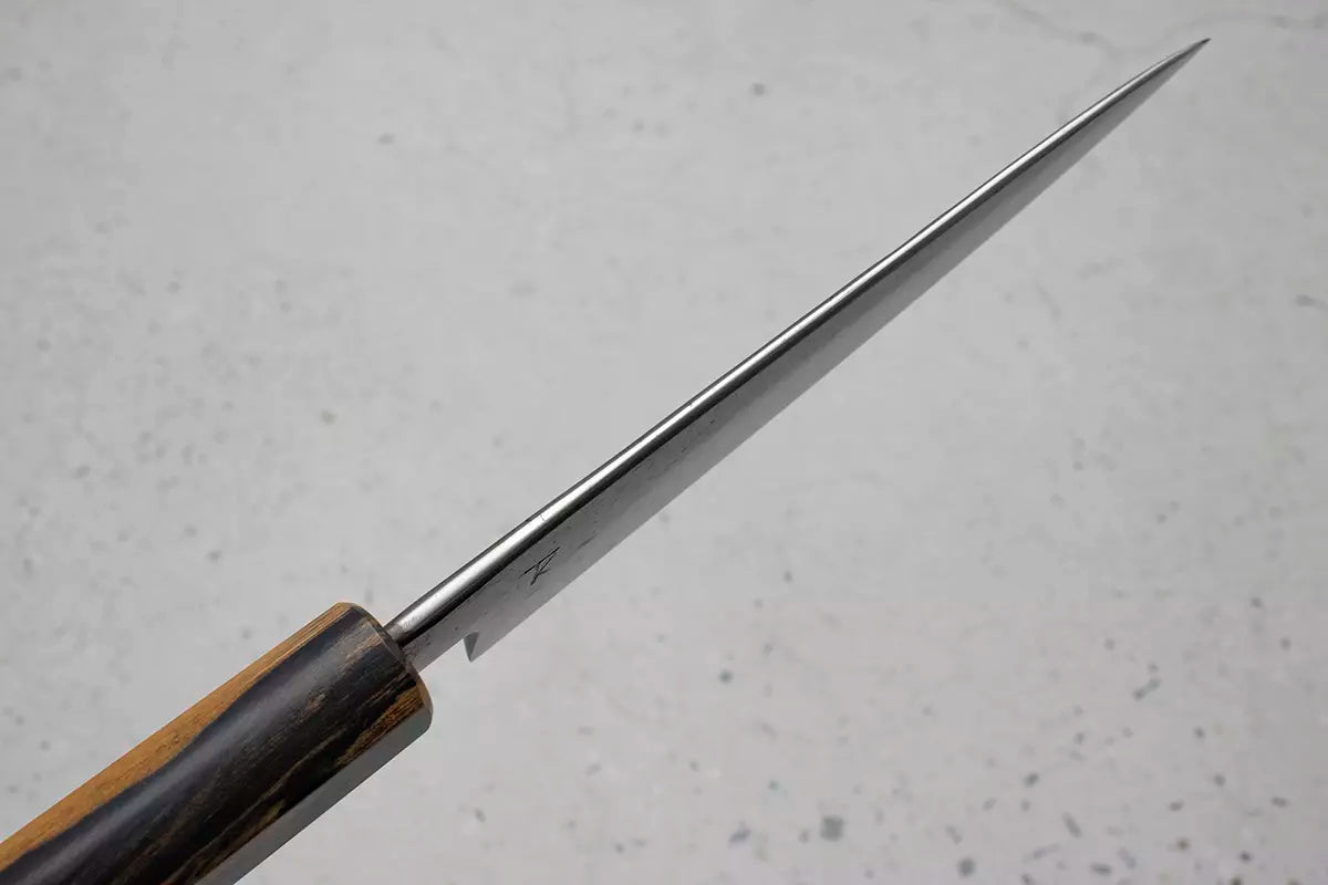 Tansu Knives Petty (Utility Knife) 150mm black & white ebony wood handle