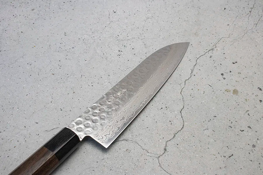 Yoshihiro Damascus Santoku (All purpose Knife) 180mm