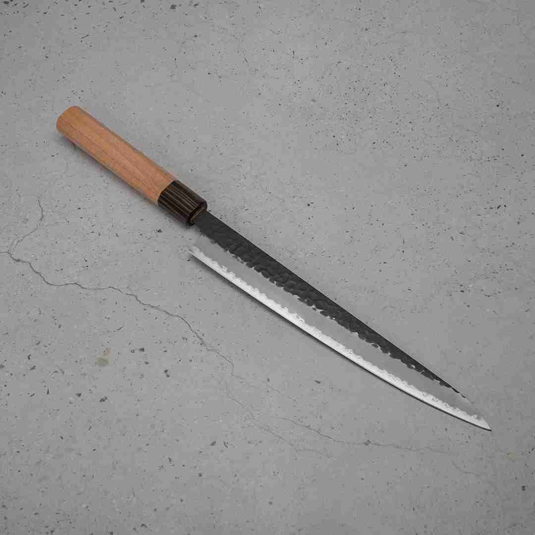 Hitohira Futana Sujihiki (Carving Knife) Kuro, Tsuchime, 240mm