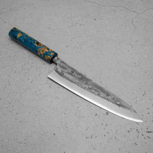 Ohishi x Brook Turner Gyuto (Chefs Knife) Blue Steel #2, 210mm No.4 (2022 batch)