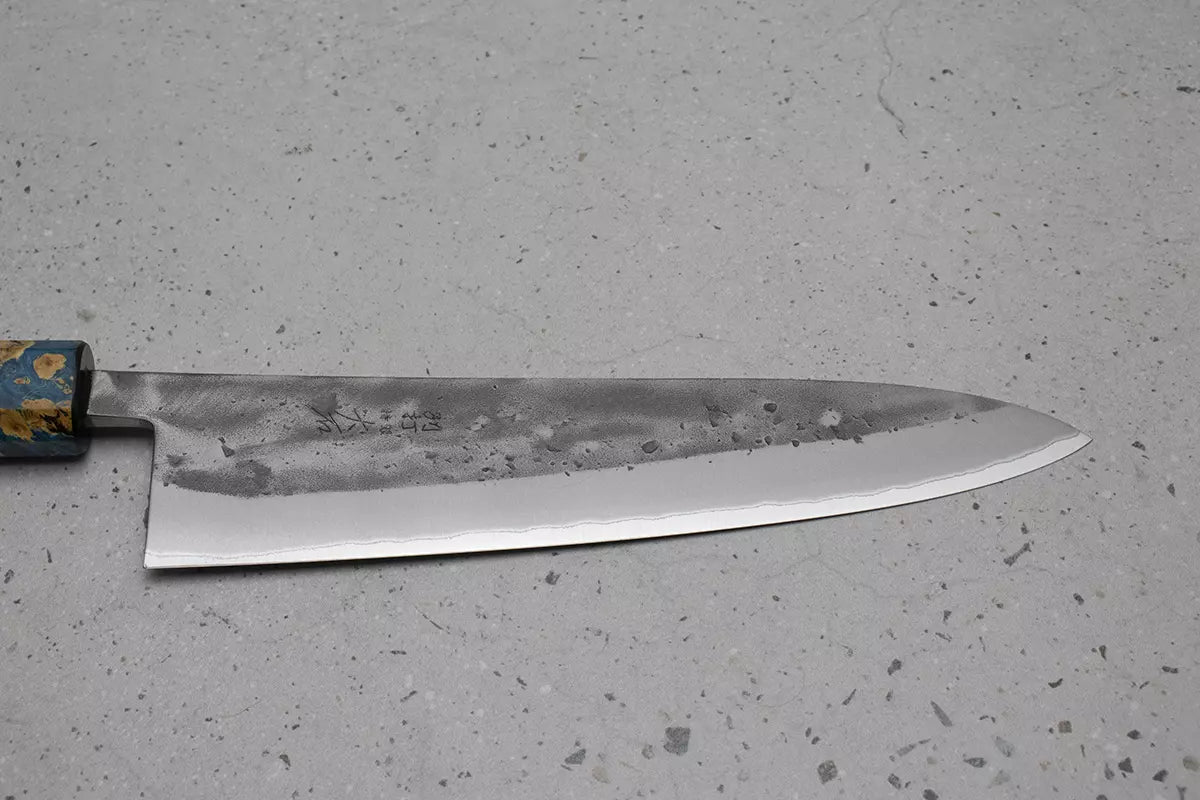 Ohishi x Brook Turner Gyuto (Chefs Knife) Blue Steel #2, 210mm No.4 (2022 batch)