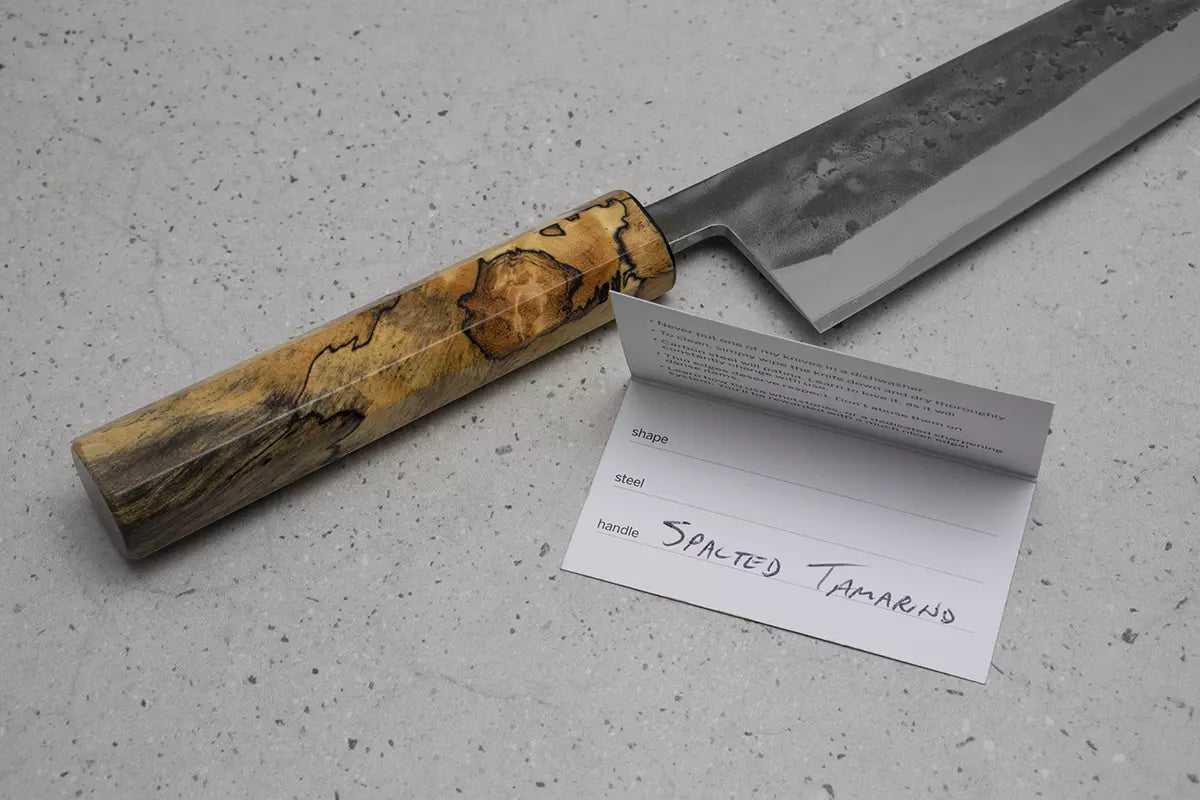 Ohishi x Brook Turner Gyuto (Chefs Knife) Blue Steel #2, 210mm No.6 (2022 batch)