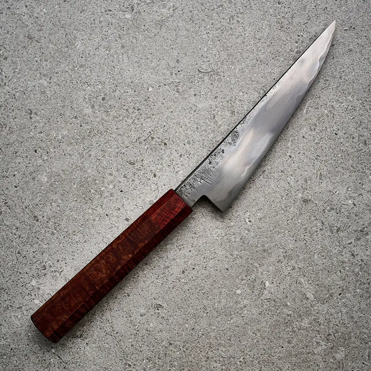 Hunter Valley Blades Honesuki (Boning Knife) 150mm, Curly rosewood handle by Tansu Knives